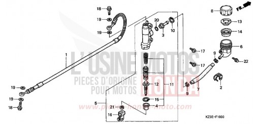 RR. BRAKE MASTER CYLINDER CR250RY de 2000